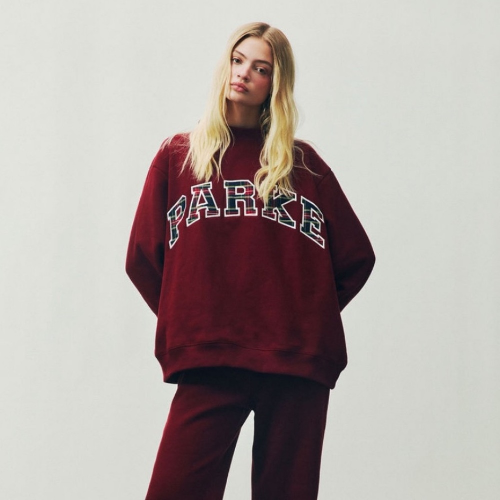 Holiday Parke limited edition plaid mockneck
